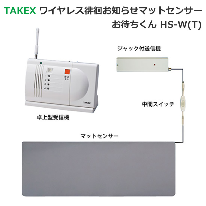 【商品紹介】TAKEXワイヤレス徘徊お知らせマットセンサー お待ちくんHS-W(T)