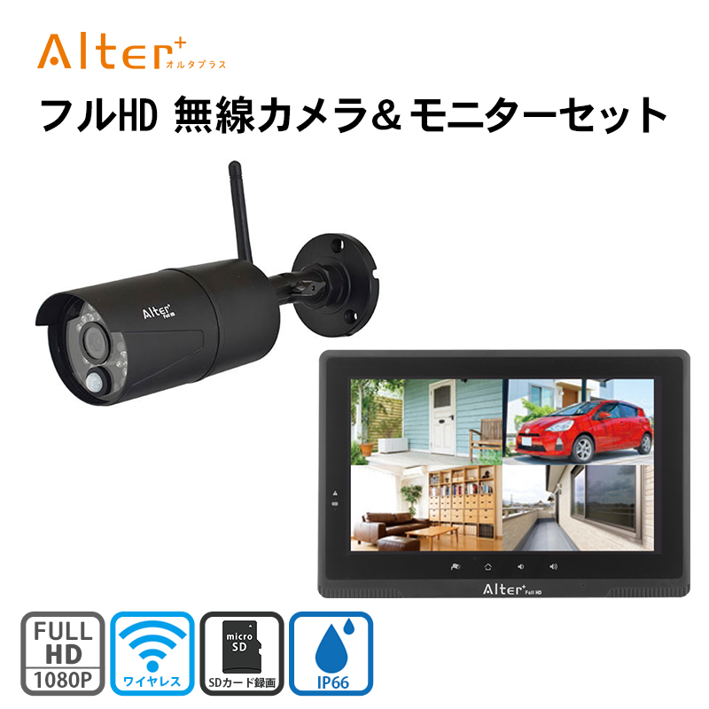【商品紹介】フルHD無線カメラ＆モニターセット AFH-101