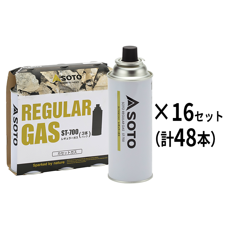 【商品紹介】SOTO レギュラーガス3本パック ST-7001 48本セット