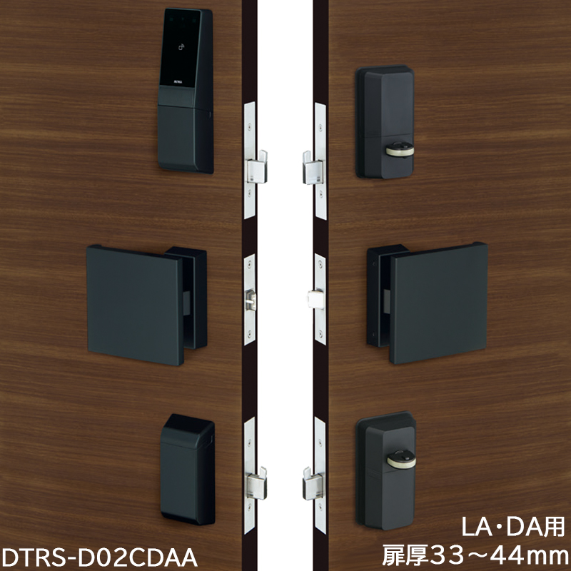 【商品紹介】MIWA 電動サムターンユニット DTRS2smart 2ロック DTRS-D02CDAA-BK DT33〜44