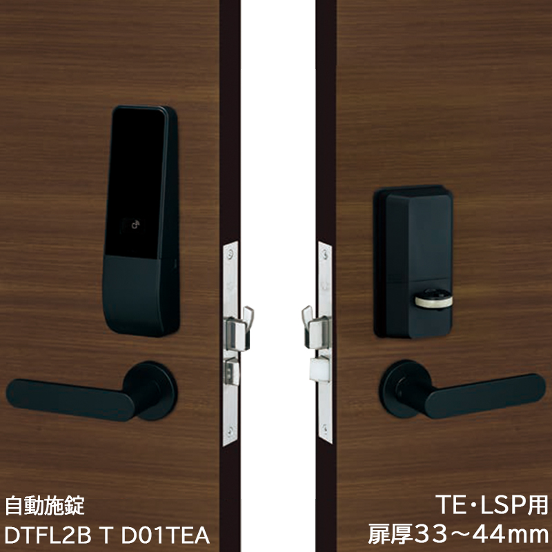 【商品紹介】電池式電動サムターンユニット 自動施錠 PiACK2 smart DTFL2BT-D01TEA DT33〜44 BK