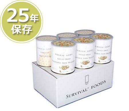 25年超長期保存 サバイバルフーズ・ファミリーセット・野菜