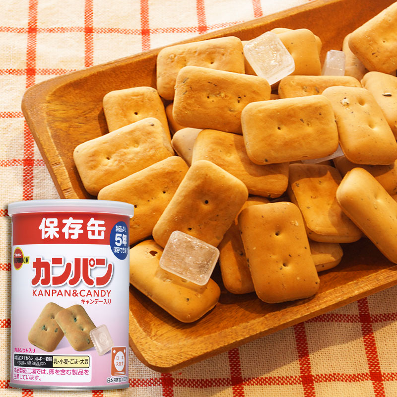 【商品紹介】ブルボン 缶入りカンパン100g(5年保存) 単品